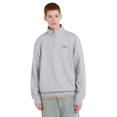 Sweatshirt ELEMENT "Element Co", Herren, Gr. M, grau (mid grau heather), Obermaterial: 70% Baumwolle, 30% Baumwolle., Sweatshirts Sweatshirt