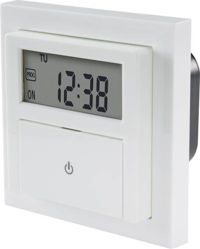 Sygonix SY-4504968 Unterputz-Timer digital Wochenprogramm 1800W Countdown-Funktion, inkl. Aufputzrahmen, START/STOPP-Funktion