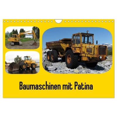Baumaschinen mit Patina (Wandkalender 2026 DIN A4 quer), CALVENDO Monatskalender