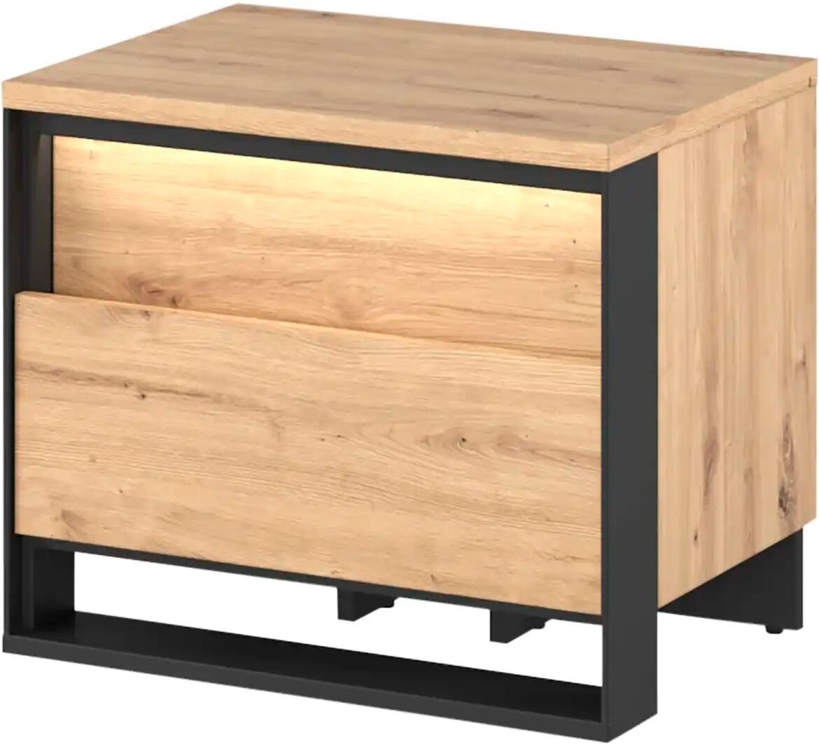Höffner Nachtkommode  Quorn ¦ holzfarben ¦ Maße (cm): B: 55 H: 48 T: 41.0