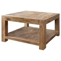 WOLFMÖBEL Couchtisch Yoga Holz Braun Sheesham