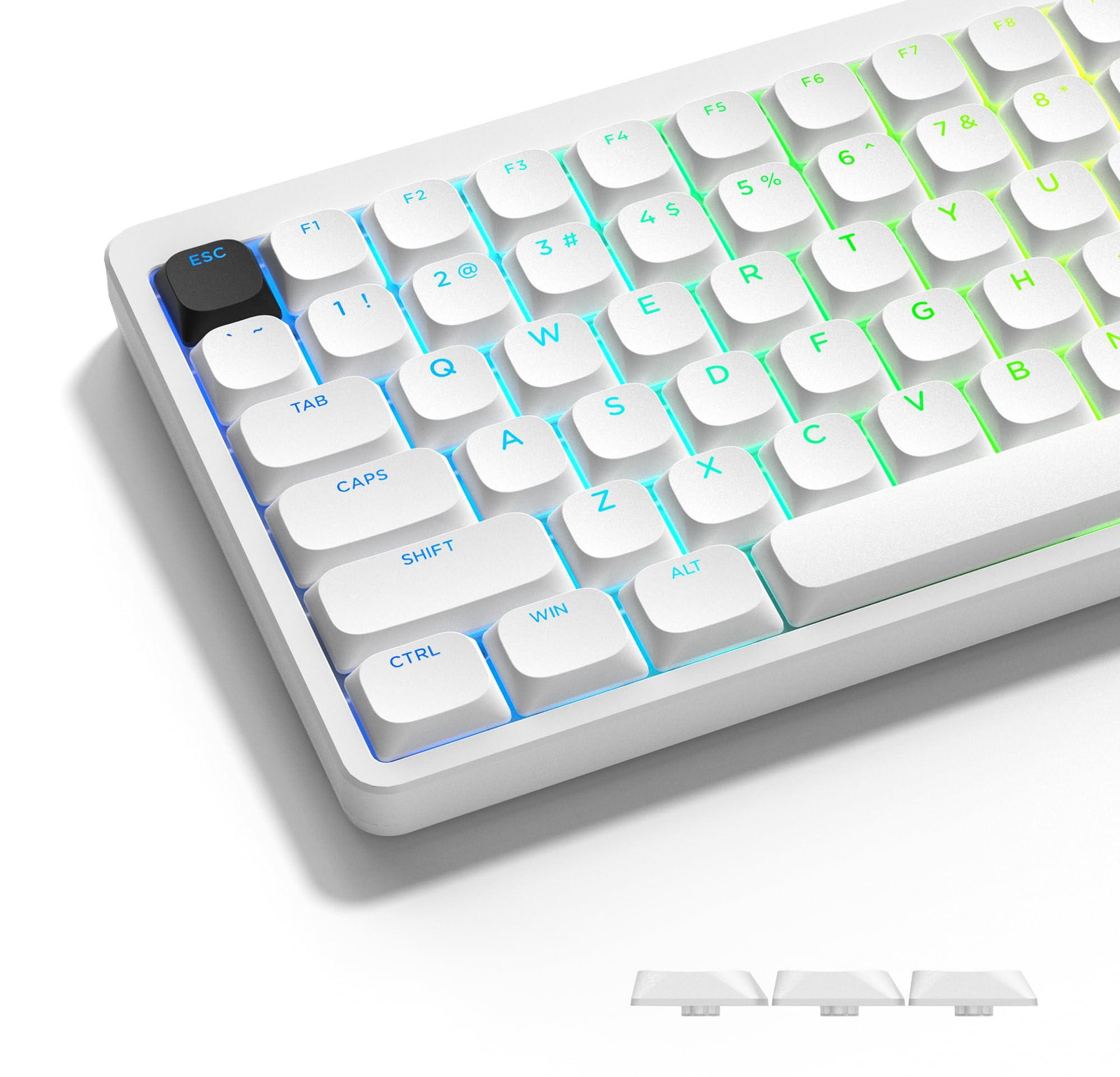 Selius Transparante Low Profile Keycaps - 143 stuks PBT voor aangepaste toetsenborden