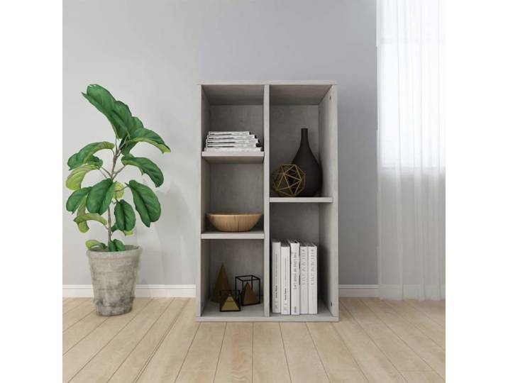 VidaXL Bibliothèque/Buffet Gris béton 50x25x80 cm Aggloméré