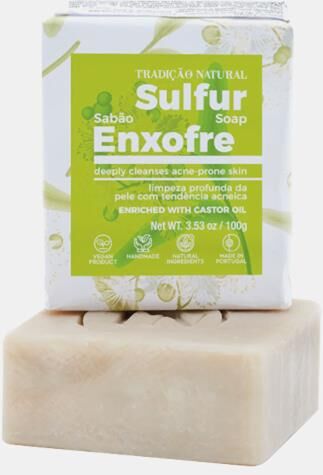 TRADIÇÃO NATURAL SABONETE ARTESANAL ENXOFRE 100% NATURAL 100g