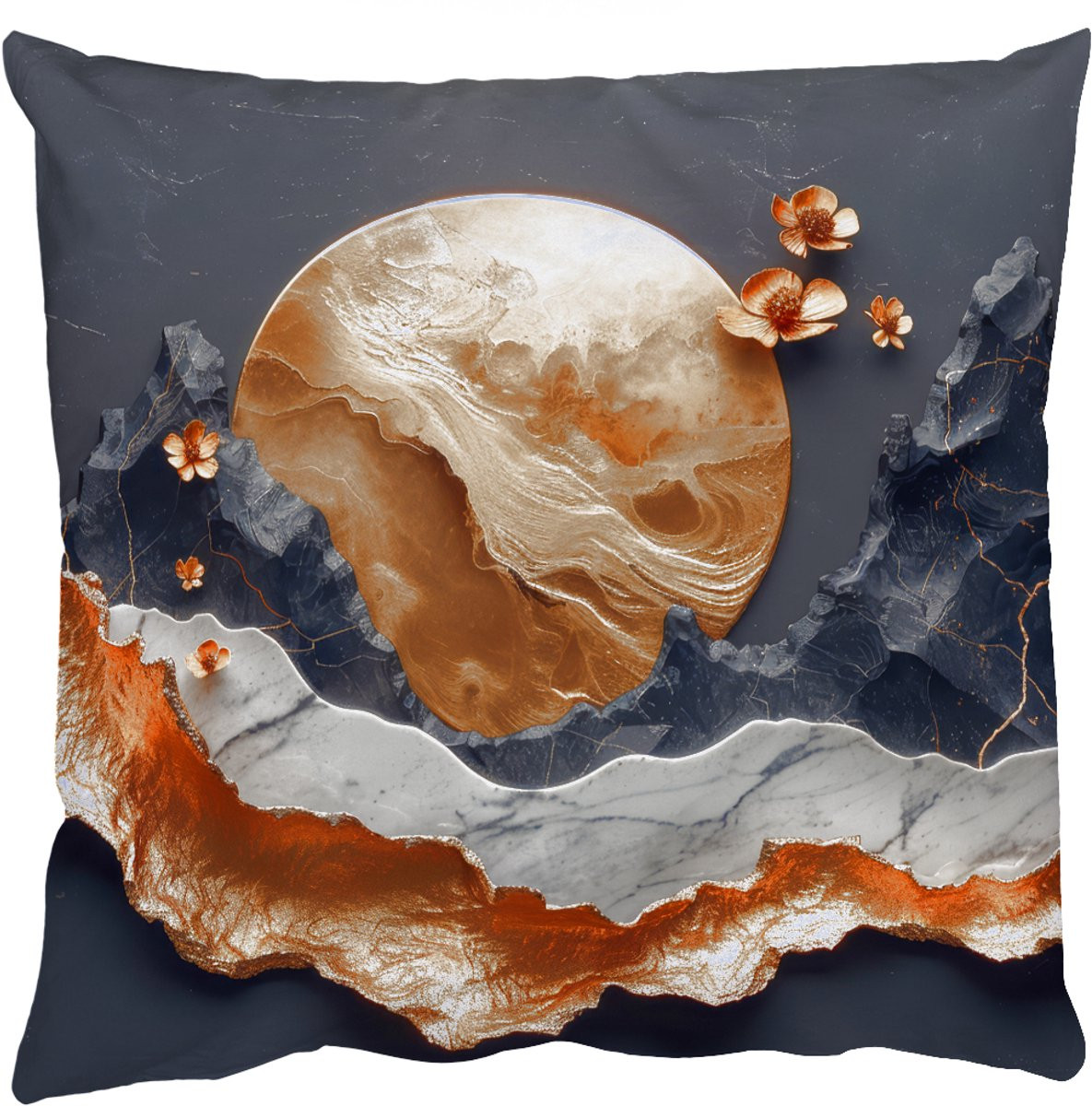 PillowMonkey Sierenkussen Modern Abstract Goud 50 x 50 cm