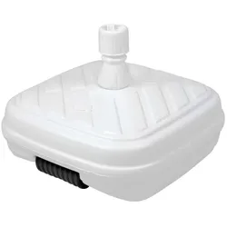 Doppler Design-Füllsockel mit Rolle 50 Liter - befüllbar mit Wasser oder Sand,weiß,