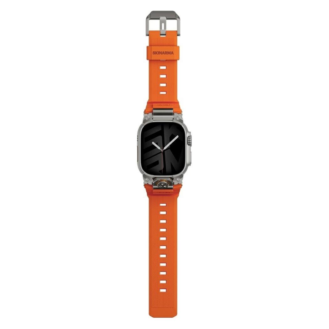 Skinarma Pasek Talon do Apple Watch Ultra 49mm pomarańczowy (Silicon, Stainless Steel) (Skin000464)