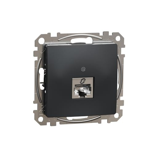 Schneider Electric Sedna Design & Elements RJ45 Computerslot Cat.6 Utp Zwart Antraciet