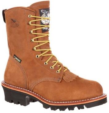"Georgia Boot Logger 8"" Insul St Toe GoreTex - Mens 11.5 Tan Boot W"