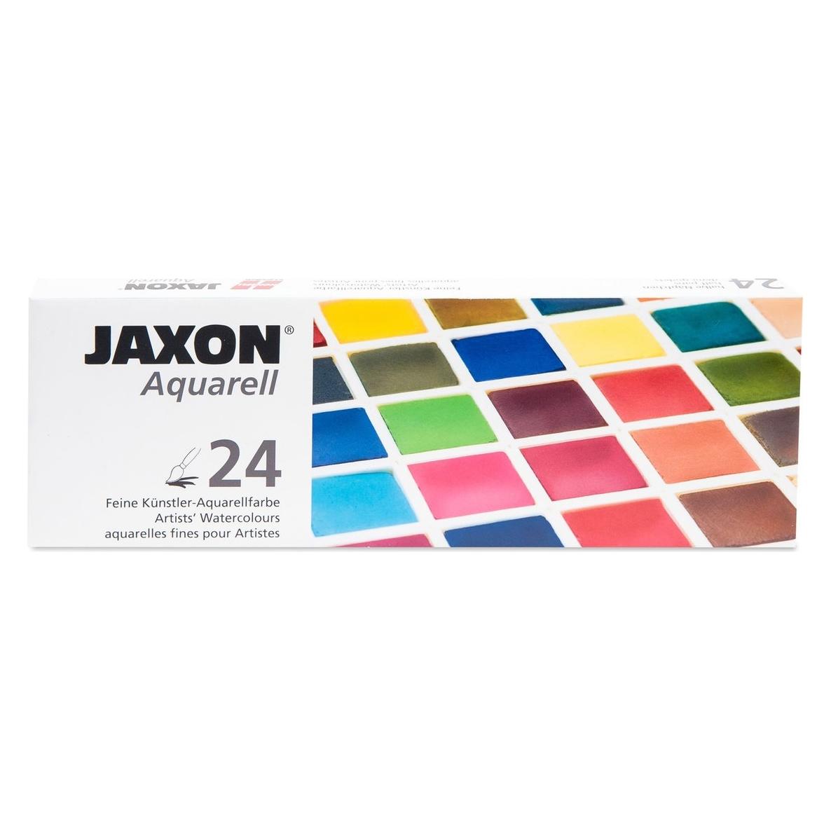 Honsell JAXON Aquarellfarbkasten halbe Näpfe 24 Stück (52239592)