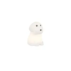 Nachtlicht Beistelllampe Dekolampe Weiß RGB Hund Farbwechsler Touch LED H 15,5cm