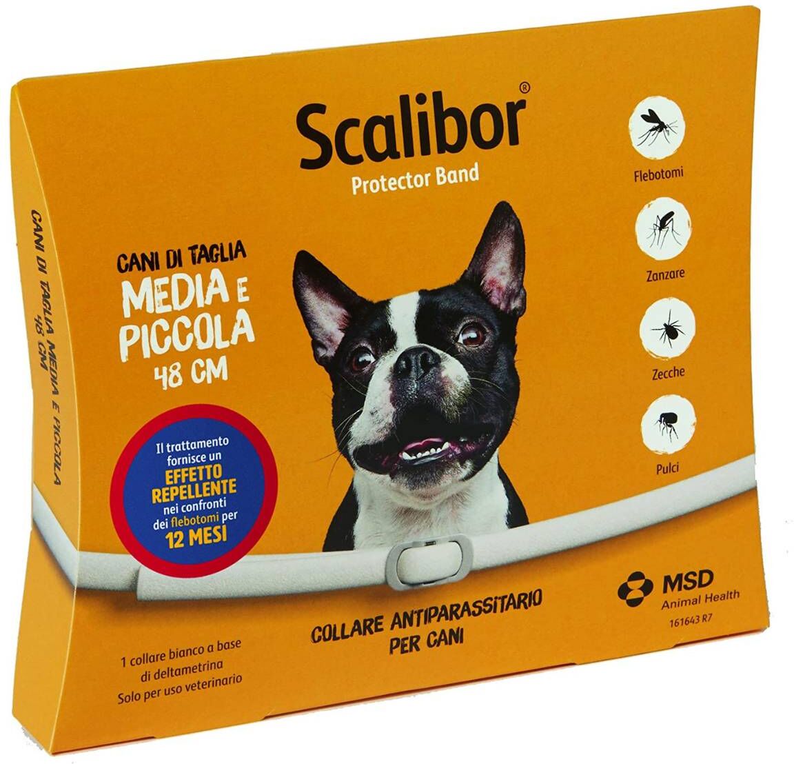 Scalibor Collare Antiparassitario per Cani S-M 48cm