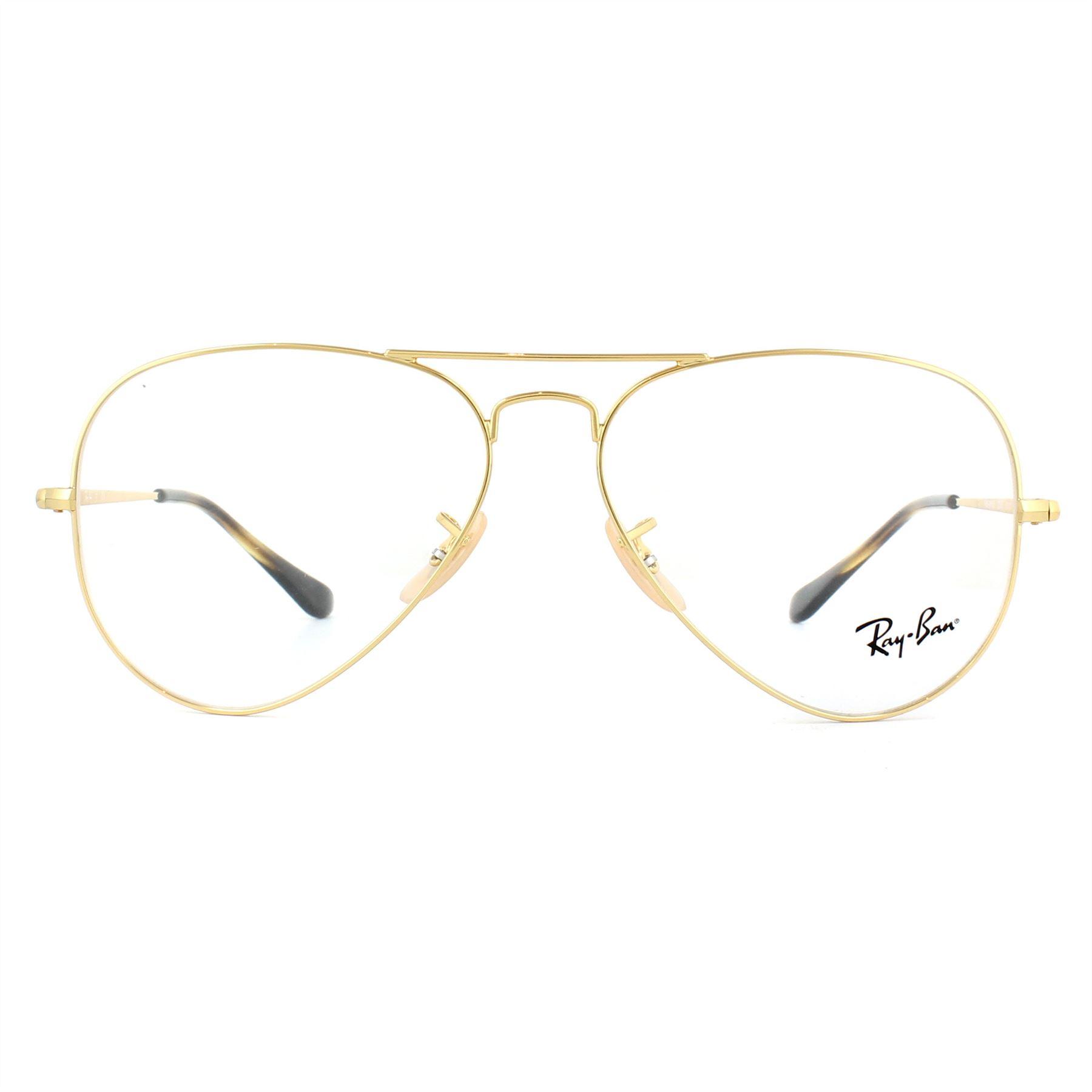 Ray-Ban Brillengestell 6489 Aviator 2500 Gold 58mm
