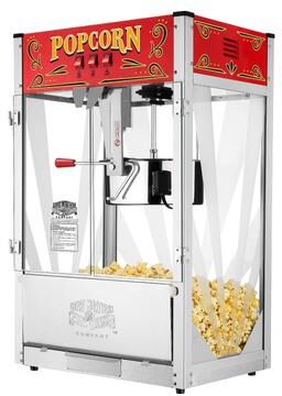 Midway Marvel Countertop Popcorn Machine 7 Gallon Popper 16oz Kettle, Drawer, Tray, Scoop by Great Northern Popcorn, Red