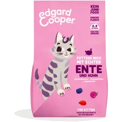 Edgard&Cooper Kitten Ente und Huhn Katzentrockenfutter 325 Gramm