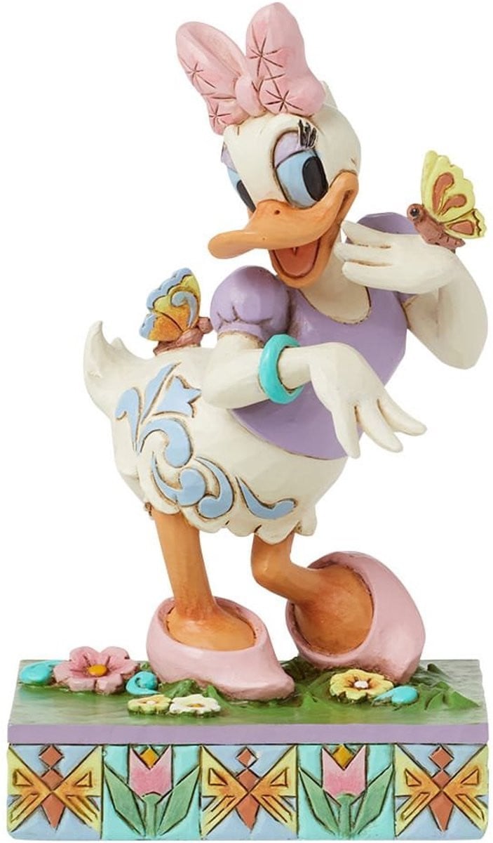Disney Traditions Daisy Duck Blooms and Butterflies beeldje, 13 cm