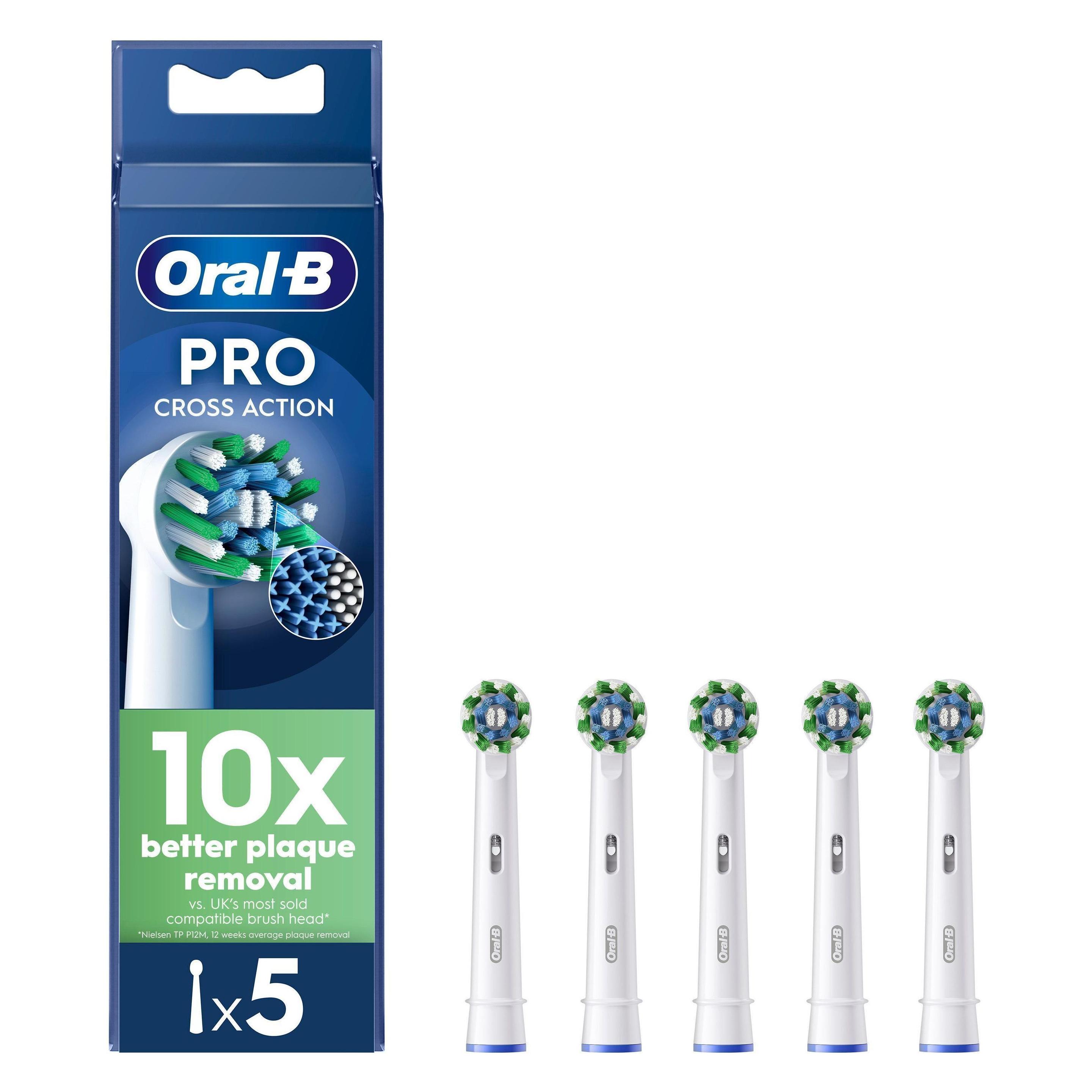 Oral-B Pro Cross Action Ersatzköpfe für elektrische Zahnbürsten (5x) (1296886)