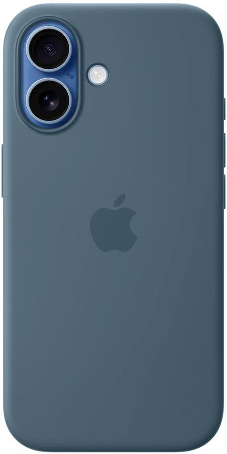 iPhone 17 Original Apple Silikone Cover - MagSafe Kompatibel - Anchor Blue (MGEW4ZM/A)