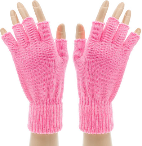 Strick-Handschuhe, rosa