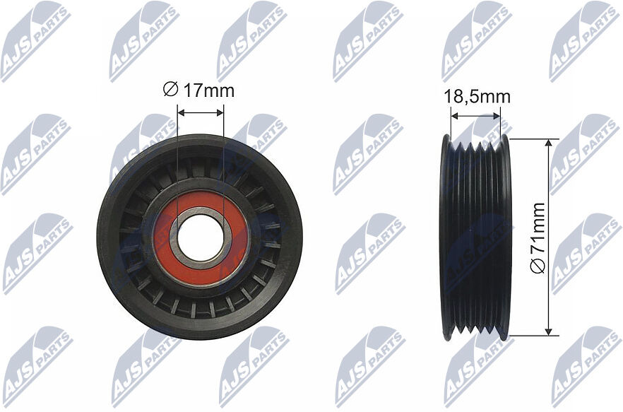 Nty Spannrolle, Keilriemen Rnkfr036 Für Ford