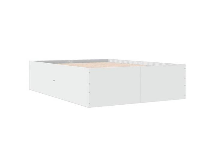 Elégance-Chic Cadre de lit - sans matelas - blanc - 140x200 cm - 2 PLACES - Montage Simplifié - Résistant_001268877