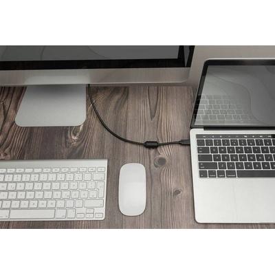 Digitus USB-C® / DisplayPort Adapterkabel USB-C® Stecker, DisplayPort Stecker 2.00 m Schwarz AK-300333-020-S Geschirmt, doppelt geschirmt USB-C®-Di