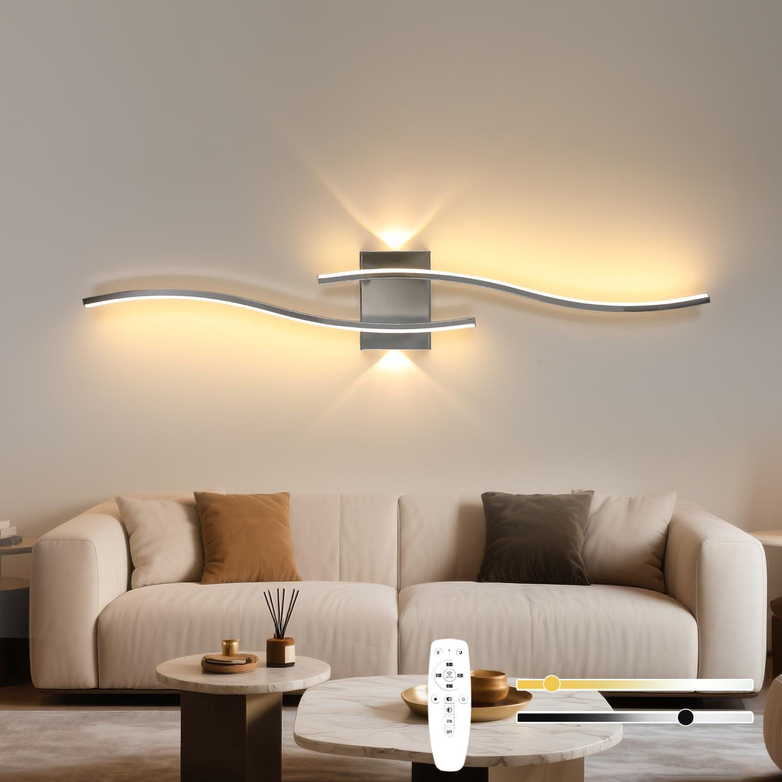 Comely LED wandlamp met up-and-down lichteffect en 3 kleurtemperaturen