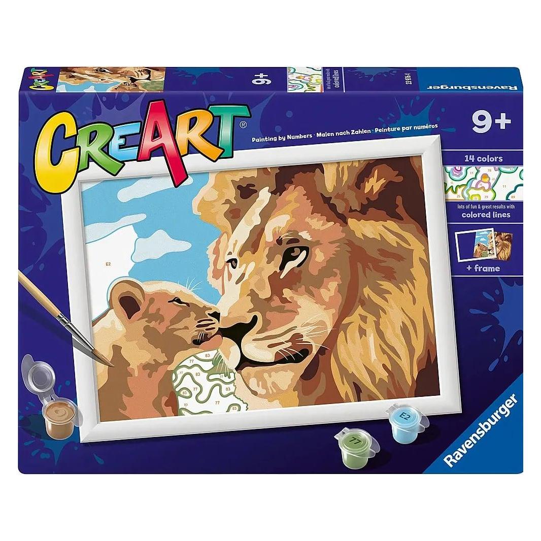 Ravensburger CreArt - Malen nach Zahlen - Lion and Baby (23976)