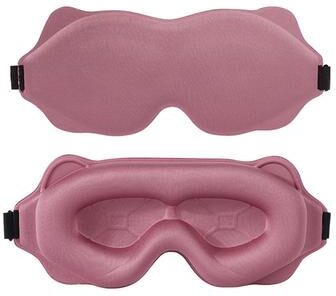 Smart Shopping Spot Soft Block Out Light Sleep Mask Breathable Eye Mask For Travel & Restful Sleep Aid pink