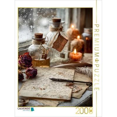 CALVENDO Puzzle Frost vor dem Fenster, Wärme im Herzen und ein neues Jahr beginnt leise | 2000 Teile Lege-Größe 90x67cm Foto-Puzzle für glückliche