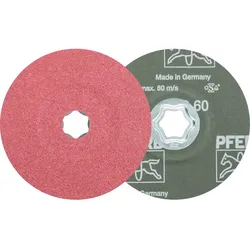 PFERD TOOLS COMBICLICK Keramikkorn Fiberscheibe für hohen Abtrag auf Stahl - 64192106