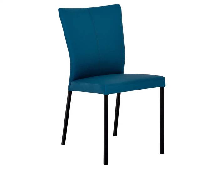 Stuhl Island Sit / Farbe: Turquoise / Material: Leder