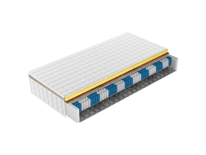 Boxspringmatratze Areno H5, Weiß, H5, 7-Zonen, Höhe ca. 27 cm, 140x200 cm, Härtegradauswahl, Bezug abnehmbar/waschbar, optimale Belüftung, mit Gummiband, Schlafzimmer, Matratzen Shop, Matratzen, Boxspringmatratzen