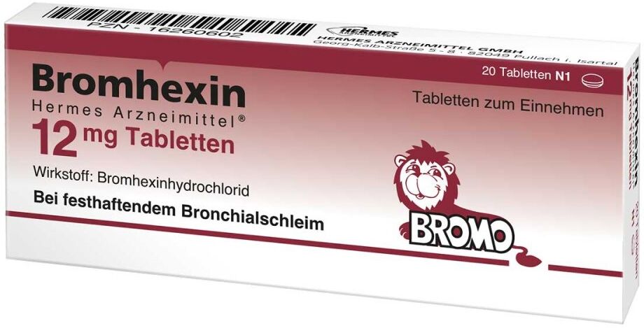Bromhexin Hermes Arzneimittel 12 mg Tabletten
