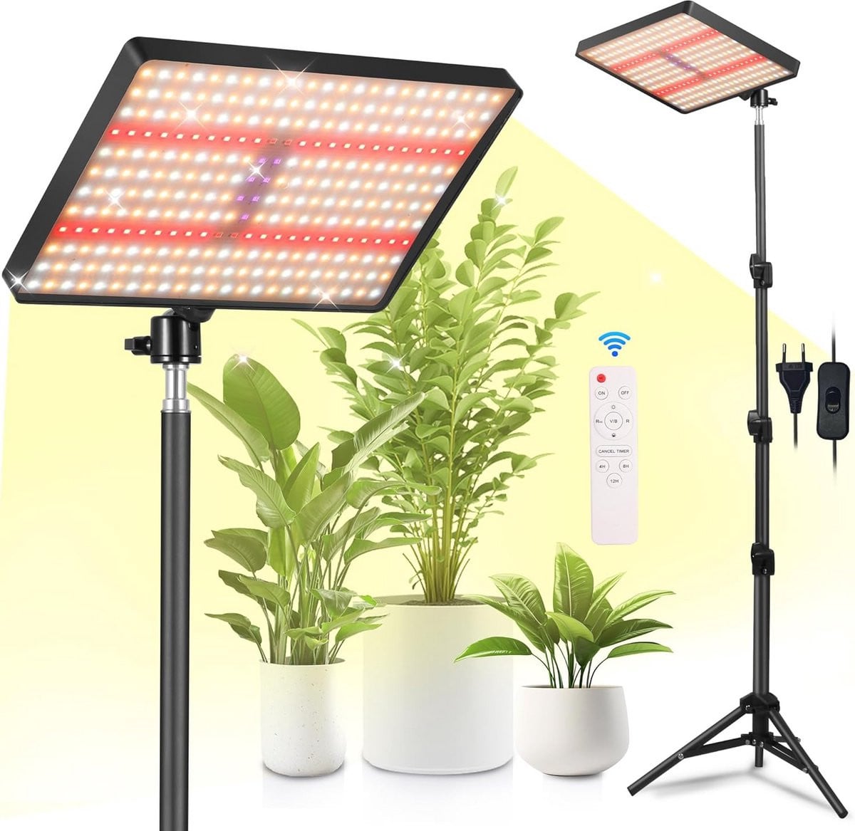 LED Groeilamp voor Binnen Tuinieren - Volledig Spectrum - 25 Watt - Zwart