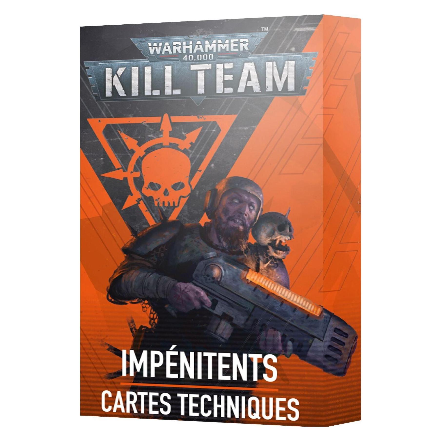 Games Workshop Warhammer 40k - Kill Team Datacards Renegats Impenitents (Fr) (2024) (Karton) (01050102021)