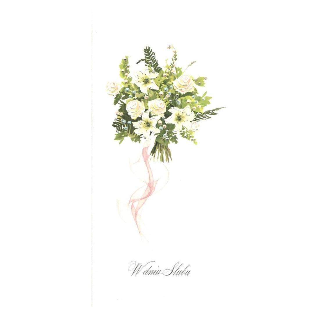 MAK Hochzeitskarte DL S64 - Grüner Blumenstrauss (47994639)