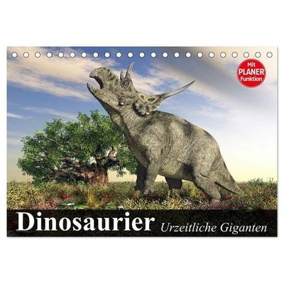Dinosaurier. Urzeitliche Giganten (Tischkalender 2027 DIN A5 quer), CALVENDO Monatskalender