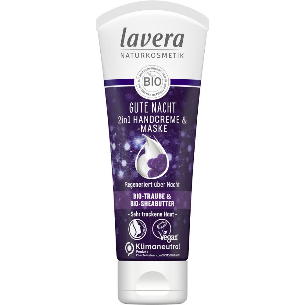 Lavera Gute Nacht 2in1 Handcreme & -Maske dt 75 ml Creme