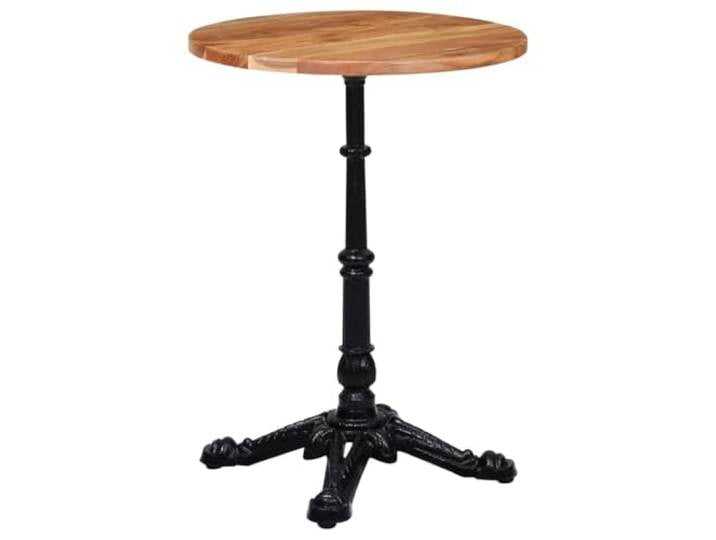 KTHLBRH Gamba Bistrotisch aus Gusseisen, schwarz, 52 x 52 x 72 cm Stabiler Standfuß, Lochplatte, Industriestil, einfache Montage