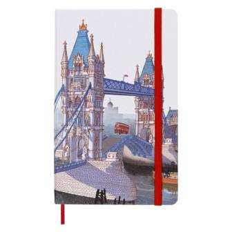 Moleskine I am London Notizbuch Limitierte Ausgabe, L/A5, Liniert, Weiss (A5, Liniert, Harter Einband) (49058810)
