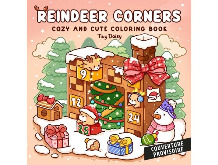 Lieux cosy d'hiver : coloriages tendres et mignons (BD)