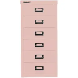 Bisley MultiDrawerTM |DIN A4, 6 Schubladen - 620 pastellpink
