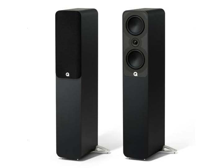 Q Acoustics Q5040 Vloerstaande Speaker - Mat Zwart (Paar)