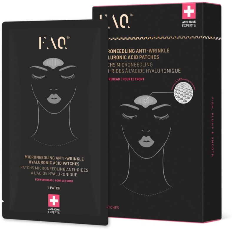 FOREO FAQ™ Microneedling Anti-Wrinkle patchs anti-rides à appliquer sur le front à l'acide hyaluronique 3 pcs