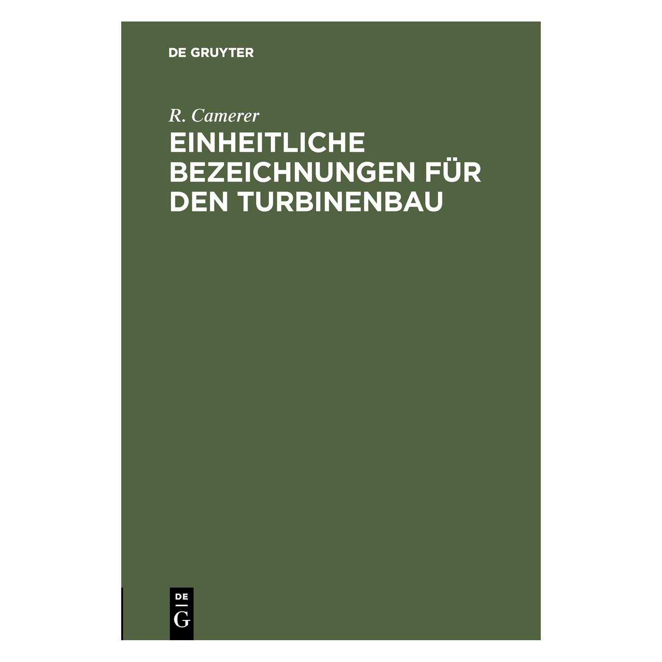 De Gruyter Camerer:Einheitliche Bezeichnungen für (Deutsch, R. Camerer, 1906) (67826561)