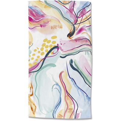Strandtuch GOOD MORNING "Magic", bunt (multicolor), B:100cm L:180cm, Velours, Velours, Handtücher, Mikrofaser, Velours, Strandtuch, saugfähig, leicht, 100x180