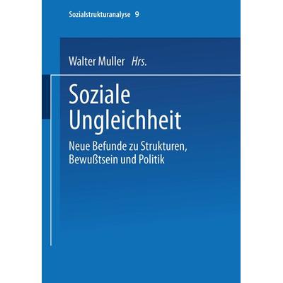 Soziale Ungleichheit, Taschenbuch von , VS Verlag für Sozialwissenschaften, 978-3-8100-1861-8