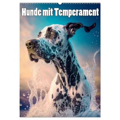 Hunde mit Temperament (Wandkalender 2026 DIN A2 hoch), CALVENDO Monatskalender