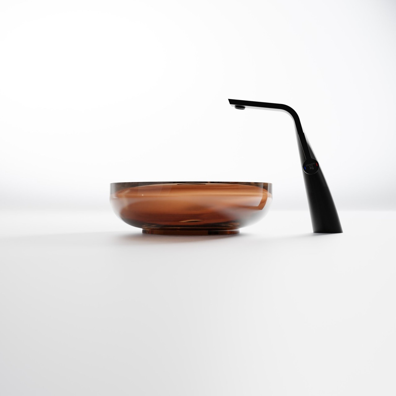 Steinberg Serie 489 Waschtisch Aufsatzschale rund aus Polyresin, 489 6010 33 489 6010 33